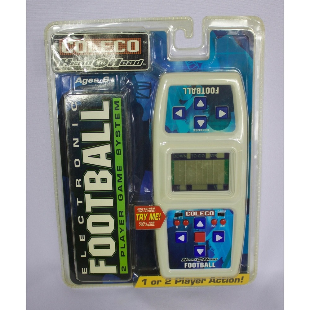 Coleco Head To Head Electronic Football 2-Player Game System 2005 NIP READ‎